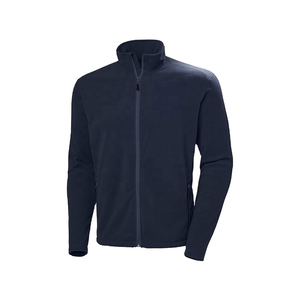 Veste en polaire marine pour homme, col montant, fermeture éclair, respirante, décontractée, pour l'hiver, coupe classique, en polyester tricoté et coton - Product Image 1
