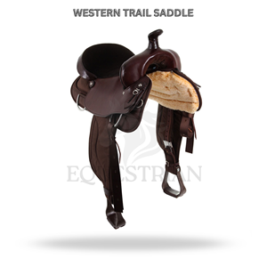Western Trail Saddle Horse Riding Saddle Equestrian <b>Equipment</b> - Product Image 2