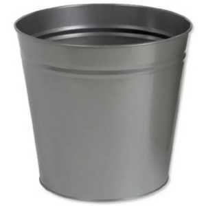 Poubelle de luxe en acier galvanisé doré avec couvercle, poubelle jaune métallique robuste pour extérieur et jardin - Product Image 3