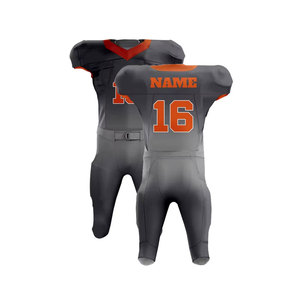 Customizable Men's Football Uniform Sublimated Jersey Pants Moisture Wicking Fitted Set American Football Team Name Number 16 - Product Image 1