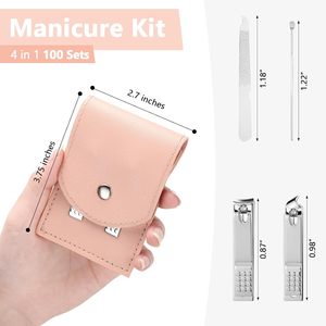Portable Professional <b>Nail</b> Care <b>Kits</b> with Heavy Duty Stainless Steel Grooming Tools for Home and Travel Use - Product Image 6