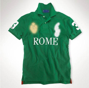 Polo en piqué tricoté à manches courtes pour homme, 100% coton, broderie personnalisée, chemise de rugby de luxe - Product Image 2