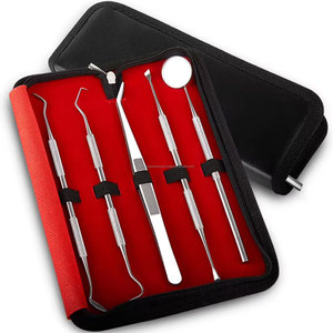 WPS Manual Stainless Steel Tartar Remover Dental Calculus <b>Scraper</b> Probe Ergonomic Grip Teeth Cleaning Oral Care Dentist Hygiene - Product Image 1