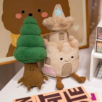 Nieuwe leuke en creatieve theepot koffiekopje theekopje kaneelbroodje pluche speelgoed familievakantie schattige decoratie kerstcadeau