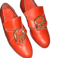 Chaussures pour hommes de grande taille, en cuir véritable, fabriquées à la main, imperméables, décontractées, reproduction de chaussures du 18ème siècle