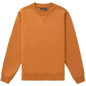 Men's Winter Sweatshirts-Custom Crewneck Long Sleeve <b>Thick</b> <b>Fleece</b> 100% Cotton Sweatshirts with Custom Logo-High Quality - Product Image 2