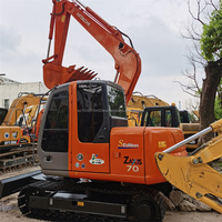 Excavatrice utilisée d'origine japonaise Hitachi ZX70 Excavatrice d'occasion d'origine japonaise de 7 tonnes à vendre