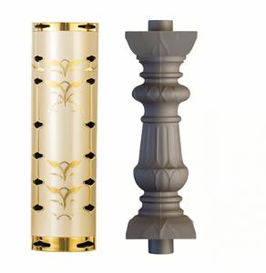 Stile moderno roma ringhiera recinzione in alluminio cemento applicazione Villa-balaustre corrimano in lega di alluminio resistente - Product Image 3