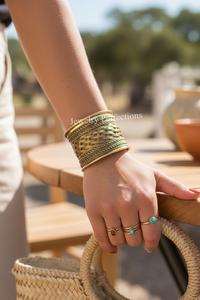 New hot sale Wholesale Fashion Brass Adjustable Cuff Bangle for Women Handmade Designer Stackable <b>Bracelets</b> large cuff bangle - Product Image 2