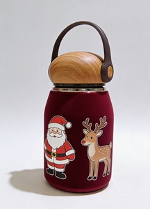 Offre Spéciale – Bouteille Thermos en Acier Inoxydable 100 % Originale avec Poignée et Couvercle, Portable, Idéale comme Cadeau de Noël - Product Image 3