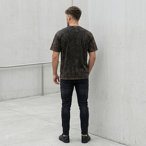 เสื้อยืดสกรีนลายแบบย้อมสีเอซิด 100% ผ้าคอตตอนเจอร์ซีย์ สไตล์วินเทจใหม่ แขนสั้น สำหรับทุกเพศ สวมใส่สบาย - Product Image 6