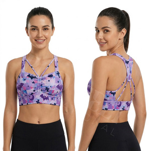 Sujetador Deportivo Sin Costuras para Mujer, Personalizado, de Alta Sujeción, para Yoga y Fitness, Top Corto, Transpirable, Elástico - Product Image 2
