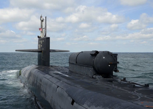 Modelo a Escala de 36 Pulgadas del Submarino USS Florida Clase Ohio (SSGN-728) Pintado a Mano en Madera de Cedro - Product Image 4