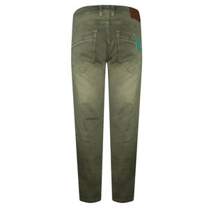 Jeans de Mezclilla de Pierna Recta para Hombre, Cintura Alta, Lavado Desgastado, con Parches, Multibolsillos, 100% Algodón, para Invierno y Primavera - Product Image 4