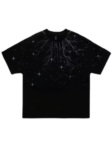 Elegante camiseta con pedrería y diseño brillante, ajuste cómodo, perfecta para salidas informales, fiestas y un toque de glamour diario. - Product Image 2