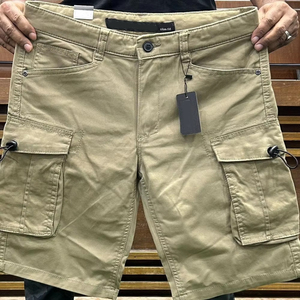 All Seasons Eco-Friendly Cotton Spandex Casual Recycled Material Autumn Breathable 8 & 6 Pockets Men's <b>Cargo</b> Summer Shorts - Product Image 3