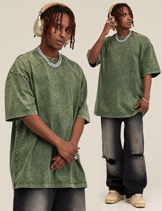T-shirt oversize pour homme en coton épais, manches tombantes, style streetwear, coupe ample, décontracté, tendance, tailles disponibles - Product Image 6