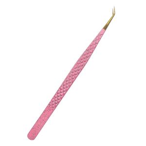 Pince à épiler pour extension de cils en acier inoxydable de gamme complète Pince à épiler mince pour extension de cils - Product Image 2