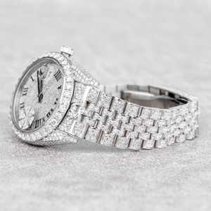 Reloj de Lujo con Moissanita para Hombre y Mujer, Cuarzo, Moissanita VVS, Analógico, Resistente al Agua 20m, Acero Inoxidable, Grosor de Caja 5mm - Product Image 3