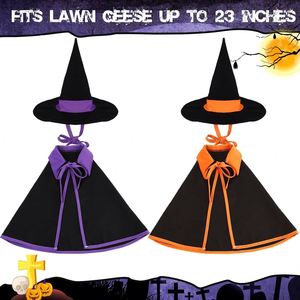 <b>Witch</b> Outfit Halloween Costume Lawn <b>Decor</b>, Cute Porch Goose Clothes for Outdoor Garden Yard Patio Cement Statue Art - Product Image 3