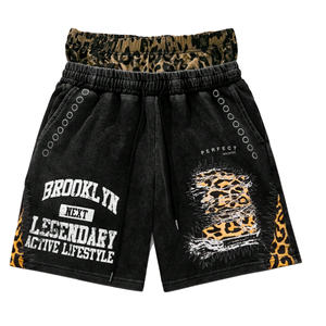 กางเกงขาสั้นผู้ชายปี 2026 ผ้าหนา 450GSM กางเกงขาสั้นน้ำหนักมากสำหรับผู้ชาย ผ้าฝ้าย 100% เฟรนช์เทอร์รี่ ปักโลโก้ตามสั่ง กางเกงขาสั้นลำลองผู้ชาย - Product Image 4