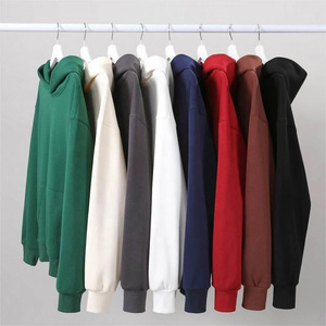 เสื้อสเวตเชิ้ตผ้าฟลีซคอตตอนและเสื้อฮู้ดปักลาย 3 มิติ แบบสกรีนพิมพ์ลายตามสั่ง 400GSM ดีไซน์เสื้อฮู้ดสำหรับผู้ชายที่สามารถพิมพ์ลายได้ - Product Image 5