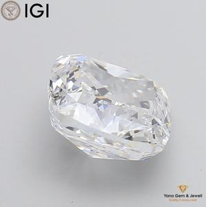 ใบรับรอง IGI เพชร CVD ที่เพาะเลี้ยงในห้องปฏิบัติการ สี D ความสะอาด VVS2 รูปทรงสี่เหลี่ยมคุชชั่น น้ำหนัก 4.01 กะรัต สำหรับแหวนงานเลี้ยงแบบสั่งทำพิเศษ - Product Image 4