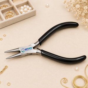 Pince à bec rond professionnelle pour la fabrication de bijoux, en acier inoxydable, outil de bouclage de fil et de perlage, fabricant OEM ODM - Product Image 1