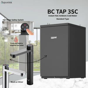 Dispensador bajo fregadero de bajo consumo BC TAP 3SC con detección de fugas de agua, de acero inoxidable, comercial - Product Image 1