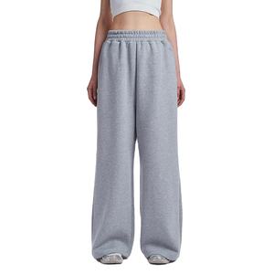 Vente en gros de pantalons de jogging décontractés, unisexes, confortables, à taille élastique, pantalons de survêtement baggy gris pour hommes, nouvel arrivage au service OEM - Product Image 1
