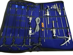 Kit Quirúrgico Laparoscópico Manual Endoscópico con Sistema de Trócares, Pinzas, Portaagujas y Tijeras de Acero Inoxidable de Alta Calidad - Product Image 3