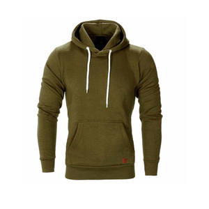 Sweat-shirt d'hiver unisexe personnalisé en molleton brossé épais avec poche kangourou, à manches longues, coupe oversize, décontracté, vente en gros - Product Image 6