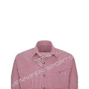 Chemises traditionnelles bavaroises pour hommes, personnalisables OEM, à carreaux, pour Lederhosen Oktoberfest - Product Image 2