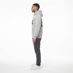 <b>Wholesale</b> Men's Heavyweight 450gsm <b>80</b>% <b>Cotton</b>/<b>20</b>% <b>Polyester</b> XL Pullover <b>Hoodie</b> Pocket Custom Graphic Streetwear OEM Silk Screen - Product Image 3