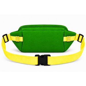 Riñonera Personalizada de la Hermandad Chi Eta Phi con Logotipo Bordado en la Parte Delantera, Cierre de Cremallera Verde y Amarillo, Uso Diario Informal para Mujer - Product Image 4