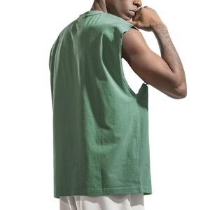 Fabricant avec logo personnalisé débardeurs sans manches vêtements pour hommes taille bon marché personnalisé style de rue débardeurs d'été - Product Image 2