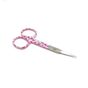 Red Handle Professional Cuticle Scissors Curved Stainless Steel Manicure <b>Tool</b> for Dead Skin Removal Custom - Product Image 3