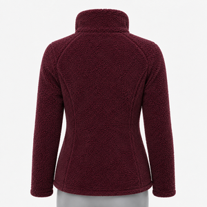 Veste polaire Sherpa pour femme, réversible, écologique, matelassée, en polaire confortable, coupe confortable, pour les aventures en plein air et les voyages - Product Image 5