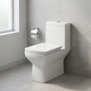 Premium Siphonic One Piece Ceramic Toilet With UF Seat Cover For Modern Architectural Residential Projects - Product Image 2