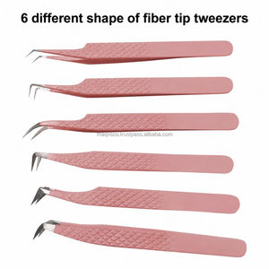 Pinzas para Cejas Laah con Logotipo Personalizado Gratuito, Pinzas de Volumen de 90 Grados, Pinzas para Extensión de Pestañas con Punta de Fibra, Pinzas para Pestañas - Product Image 4