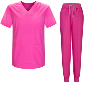Customized Private Label US Medical <b>Denim</b> Scrubs Uniforms Sets for Unisex Nurse with Polyester/Cotton <b>Material</b> - Product Image 3