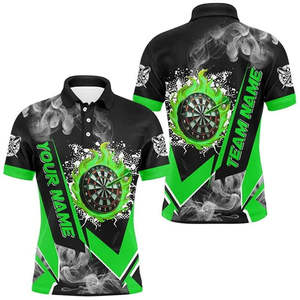 เสื้อโปโลพิมพ์ลายแบบซับลิเมชั่นสำหรับผู้ชาย  ผ้าโพลีเอสเตอร์ 100% - Product Image 6