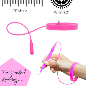 Pinzas de Acero Inoxidable al por Mayor con Punta Fina y Protector de Goma para Extensión de Pestañas, Cuidado de Belleza Profesional - Product Image 4