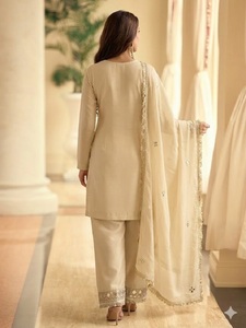 Sayuri Designer Mirror Salwar Suit Vichitra <b>Silk</b> With Real Mirror Hand Work Buy Direct From Supplier - Product Image 3