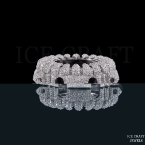 Boîtier de montre de luxe avec couronne pavée de pierres, personnalisable, inspiré de la couronne, accessoire de montre scintillant - Product Image 4