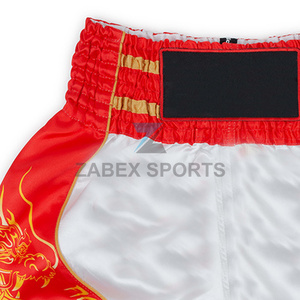 Pantalones Cortos de Muay Thai y MMA Personalizados OEM de ZABEX SPORTS, Ropa Deportiva Ligera y Transpirable de Poliéster/Spandex/Algodón - Product Image 4