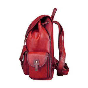 Large Men's Leather Backpack Handmade Genuine Leather with Laptop Pocket Stylish Messenger Bag Travel Gift for Him - Product Image 3