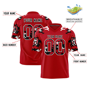 Camisetas de Fútbol Americano de la Mejor Calidad, Personaliza el Nombre de tu Equipo, Secado Rápido, Transpirable, Manga Corta, OEM Personalizado - Product Image 4