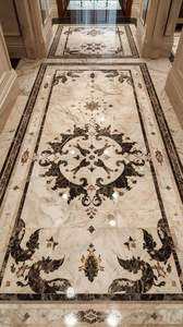 Suelo de Mármol con Incrustaciones Hecho a Mano, Impermeable y Antideslizante, Diseño Mediterráneo para Uso Hospitalario - Product Image 3