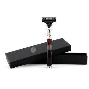 3 Edge Shaving Razor in Black and <b>Red</b> - Product Image 1